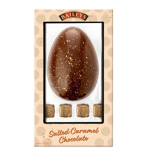 Baileys - Salted caramel Easter egg with shimmered square truffles 215g - Celebrate in Style